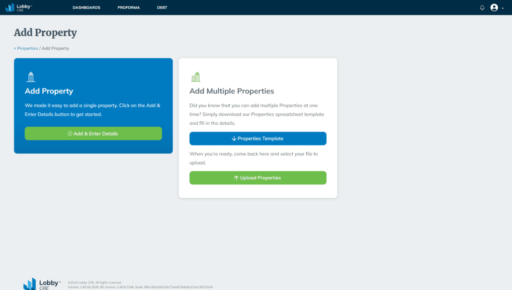 Get a full or detailed view of your entire CRE portfolio.